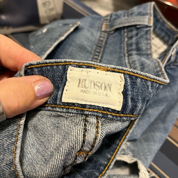Hudson Jeans Jude Slouch Skinny Crop Distressed Jeans SZ 28waist - Picture 13 of 14